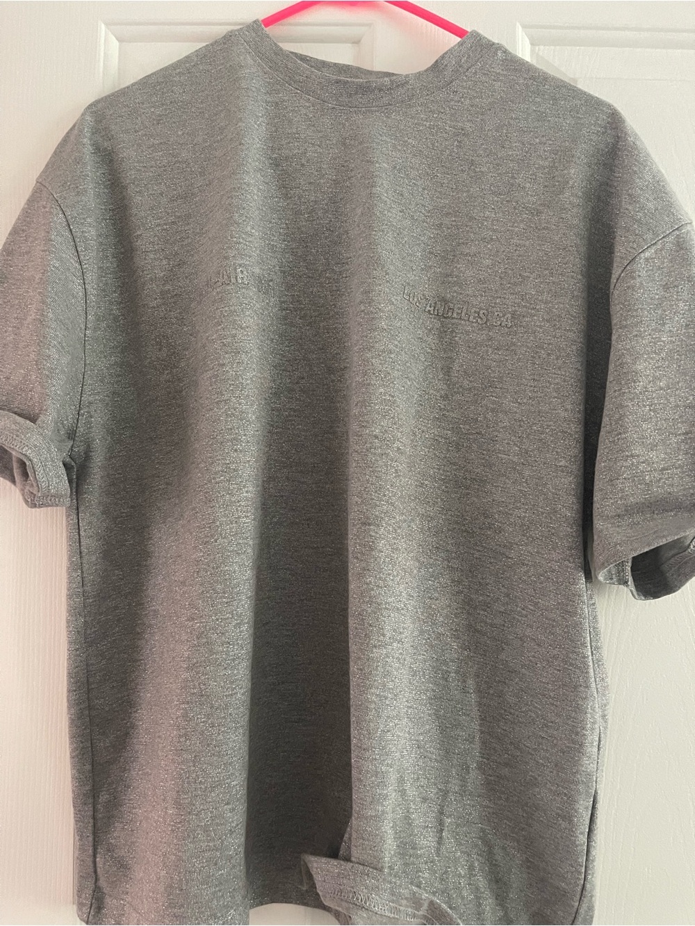 Zara metallic thread t-shirt and pants